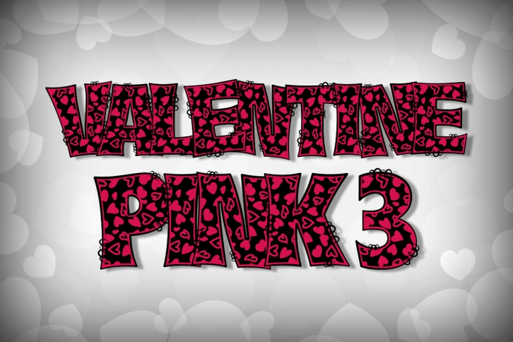 Valentine Pink 3 Font Download