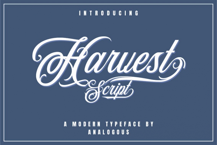 Harvest Script |Calligraphy Typeface Font Download