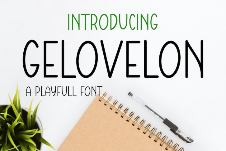 Gelovelon a Playfull Display Font Font Download