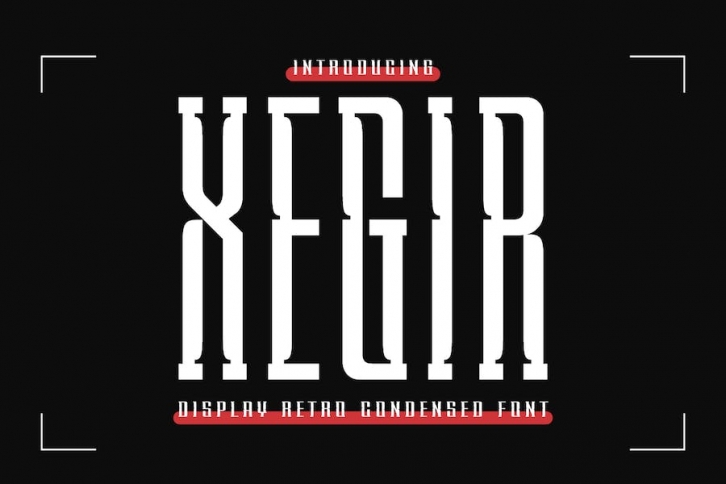 XEGIR | Retro Condensed Font Font Download