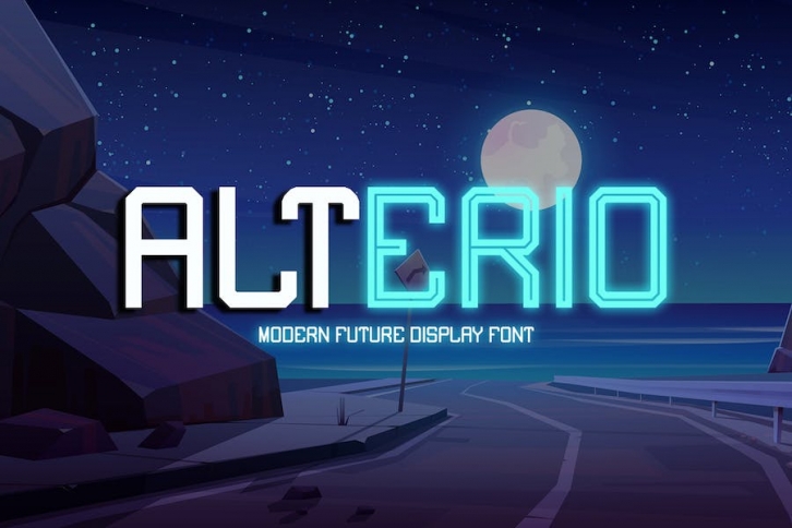 Alterio || Modern Display Font Font Download