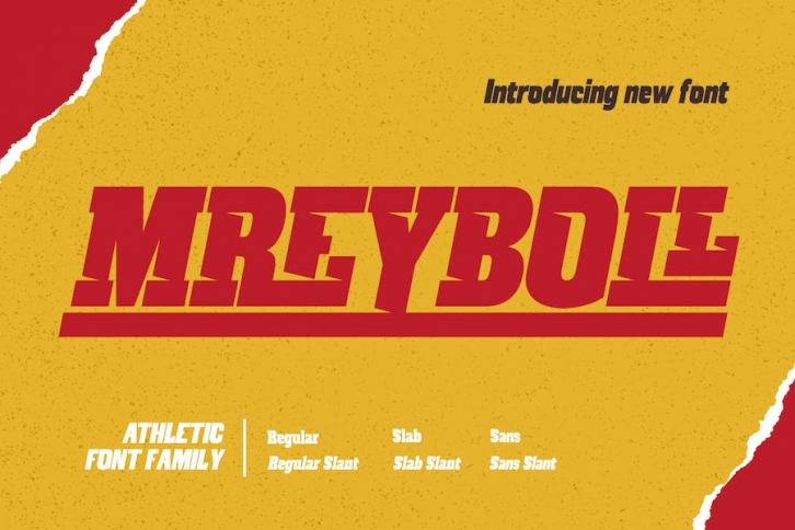 MREYBOLL | Athletic Font Font Download