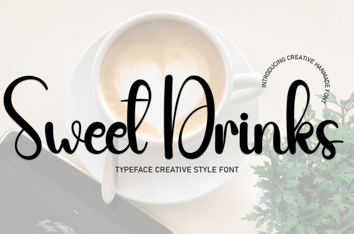 Sweet Drinks Font Download