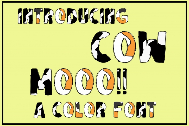 Cow Font Download