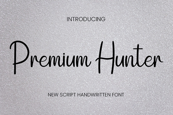 Premium Hunter Font Download