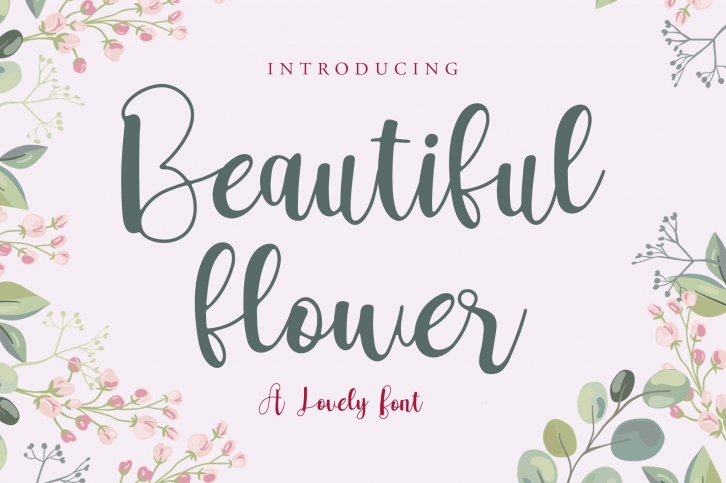 Beautiful Flower Font Download