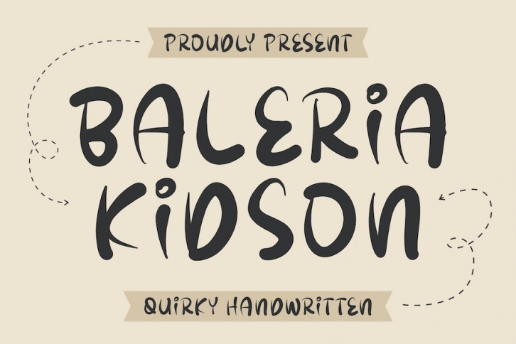 Baleria Kidson Quirky Handwritten Font Font Download
