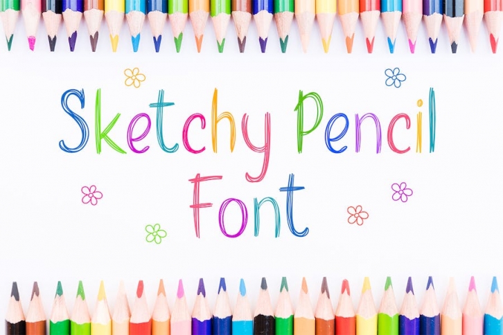 Sketchy Pencil Font Font Download