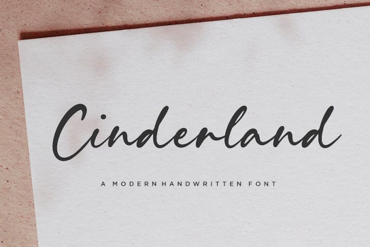 Cinderland Script Font Font Download