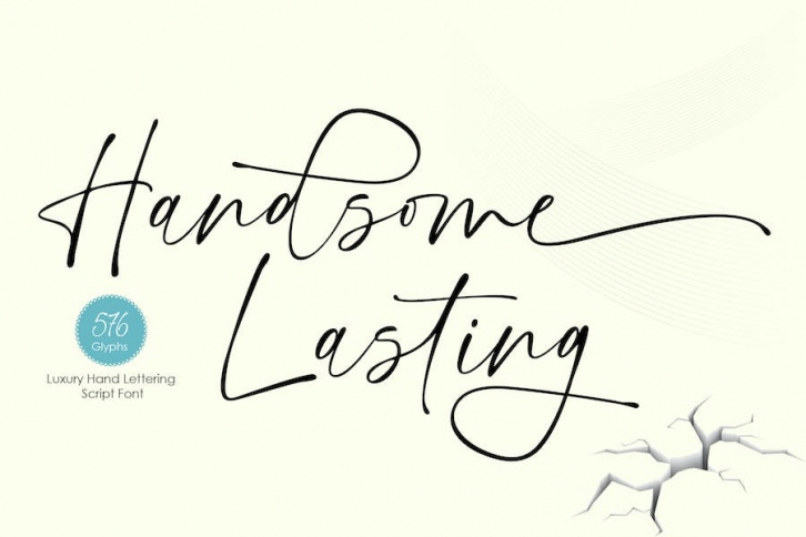 Handsome Lasting - Handwritten Script Font Font Download