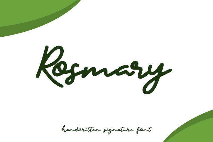 Rosmary - Handwritten Signature Font Font Download