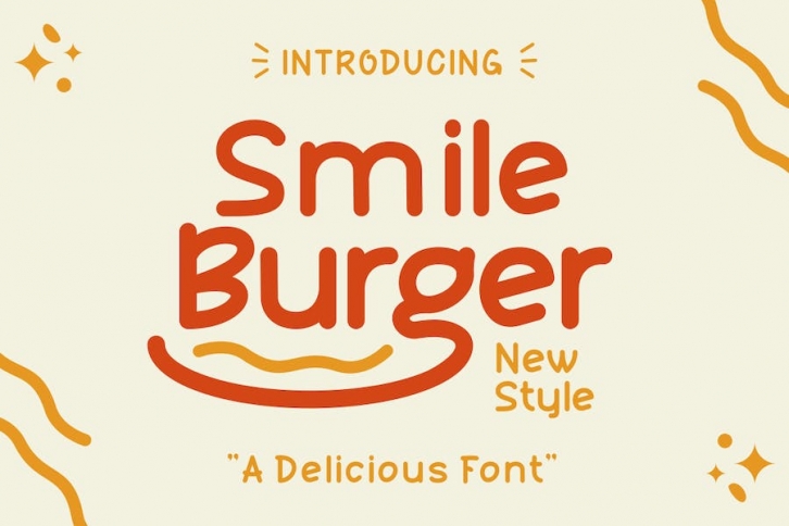 Smile Burger - Delicious Font Font Download
