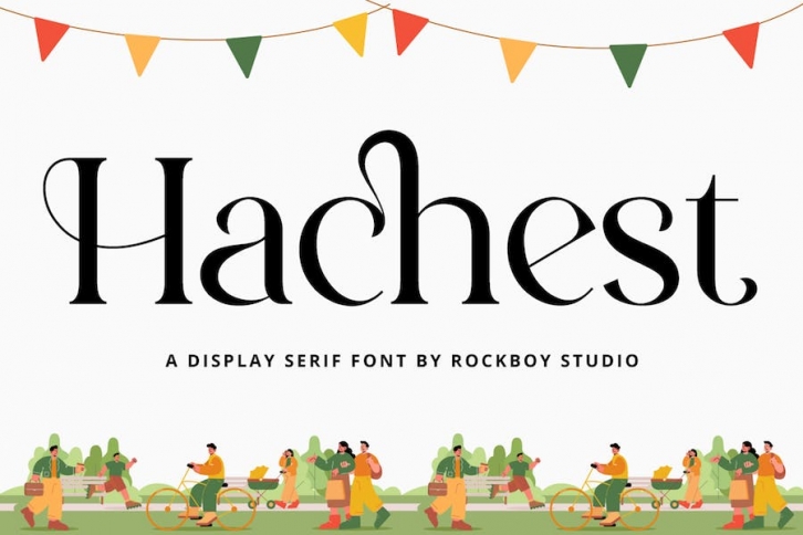 Hachest - Display Serif Font Font Download