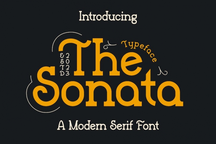 Sonata - A Modern Serif Font Font Download