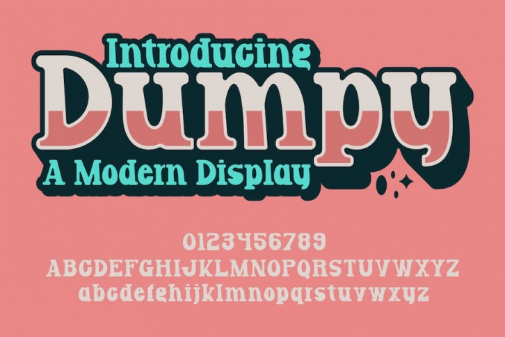 Dumpy - A Modern Display Font Font Download
