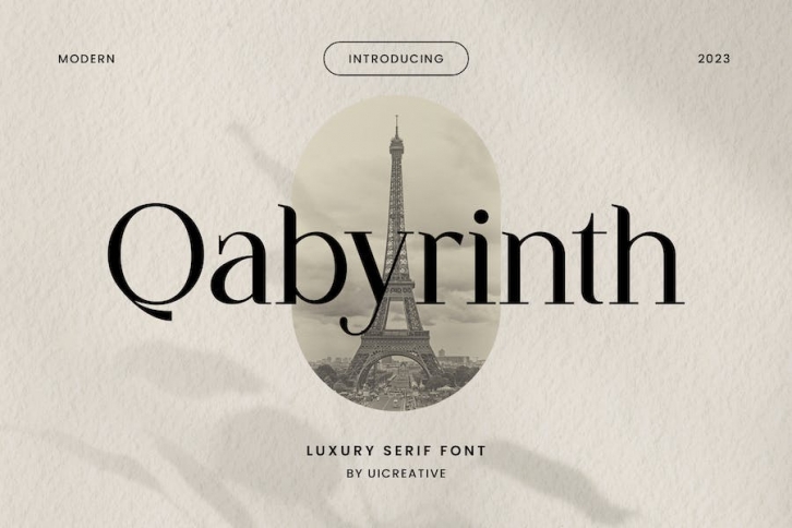 Qabyrinth Luxury Serif Font Font Download