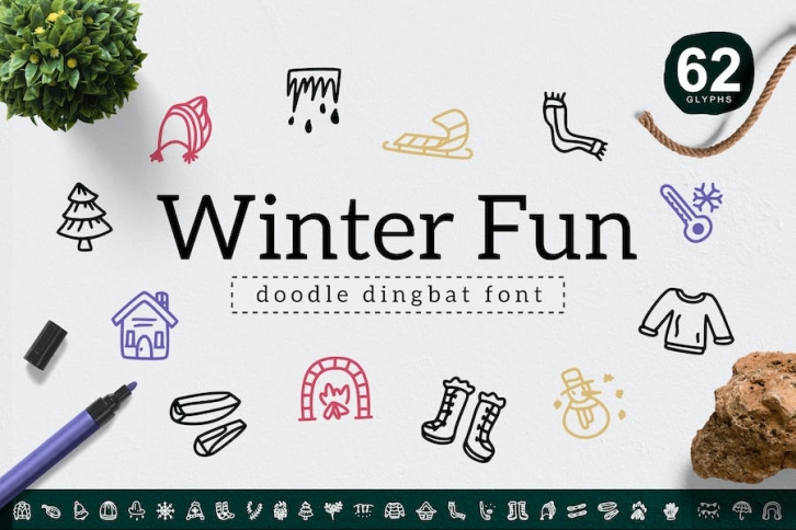 Winter Fun Dingbat Font Download