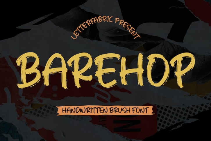 Barehop Handwritten Brush Font Font Download