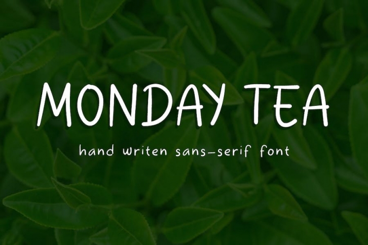 Monday Tea - Handwriten Sans-serif Font Font Download