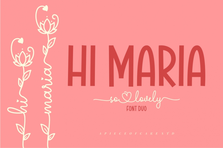 Hi Maria | A Duo Font Font Download