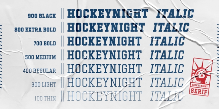 Hockeynight Serif Font Download