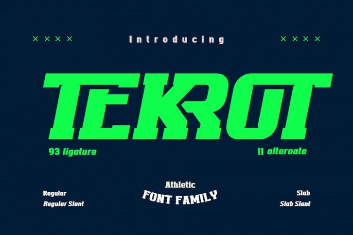 Tekrot Athletic Font Font Download