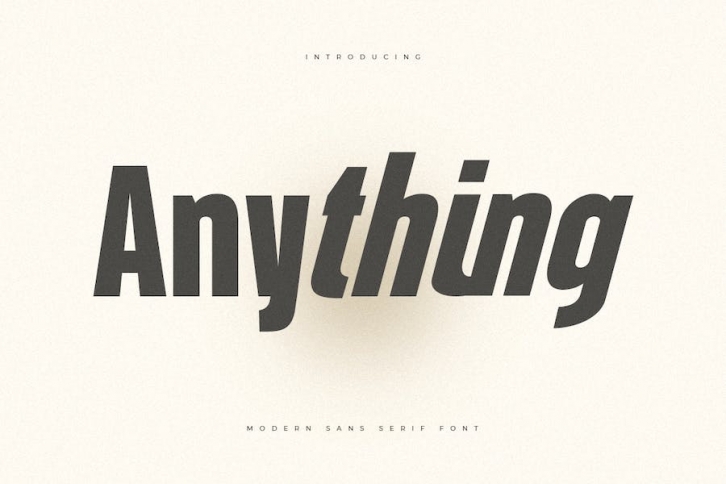 Anything - Inspired by Helvetica Font Font Download