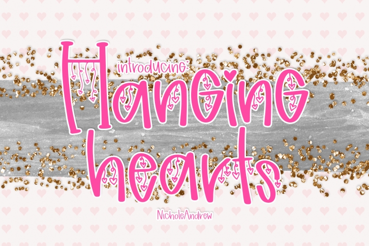 Hanging Hearts Font Download