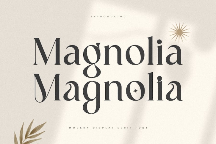 Magnolia - Modern Display Serif Font Font Download