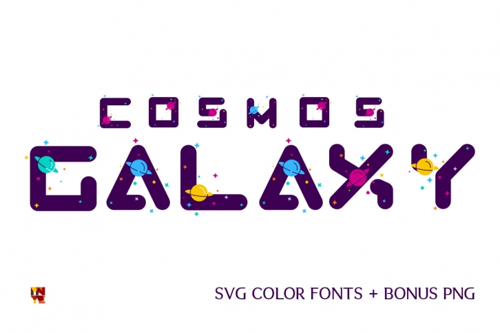 Cosmos Galaxy Font Download