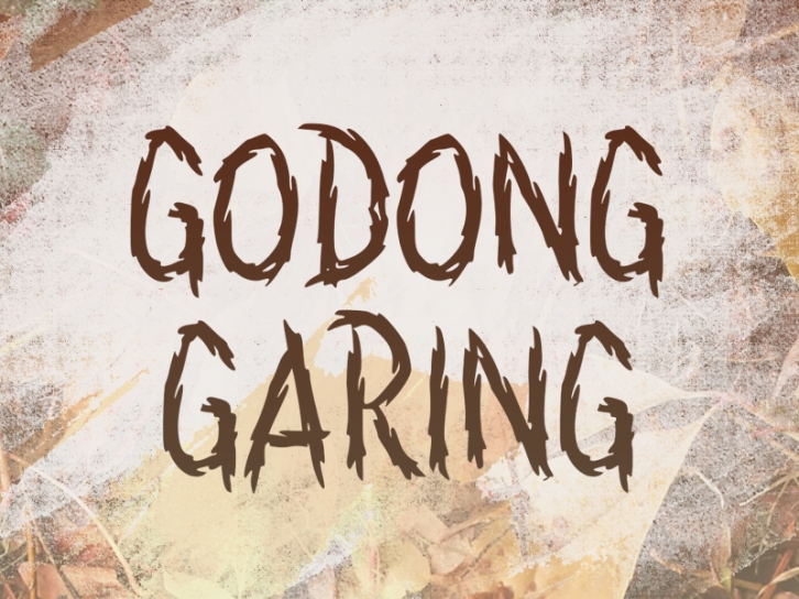 G Godong Garing Font Download