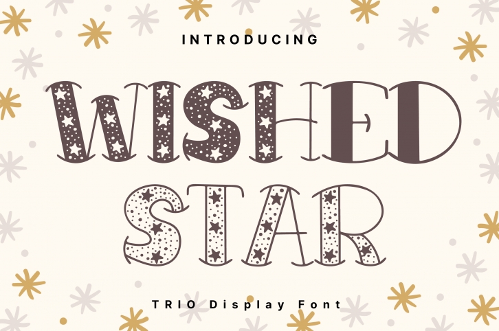 Wished Star Trio Font Download