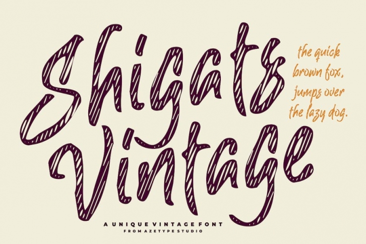 AZ Shigats Vintage Font Download