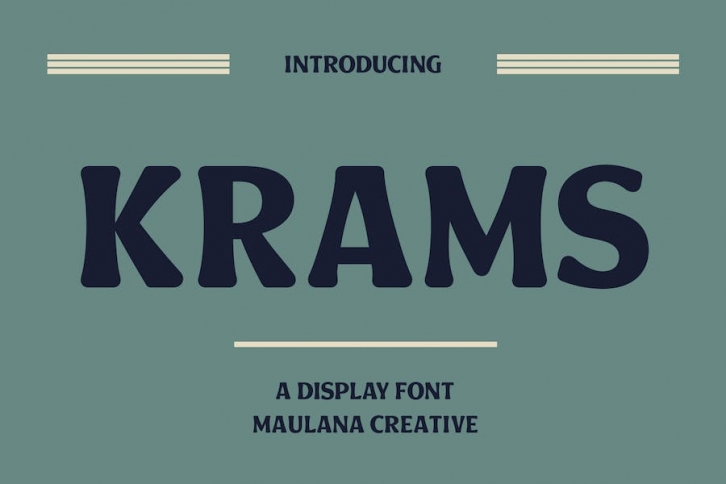 Krams Decorative Display Font Font Download
