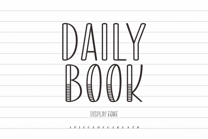 Daily Book - A Display Font Font Download