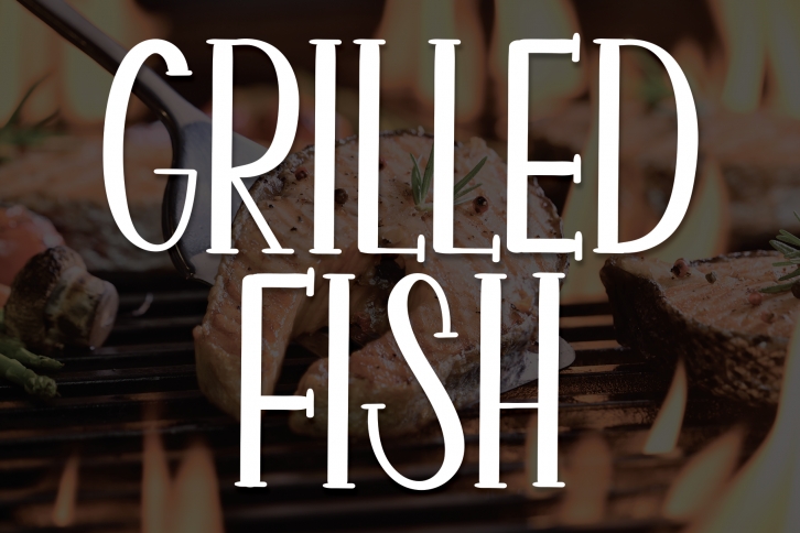 Grilled Fish Font Download