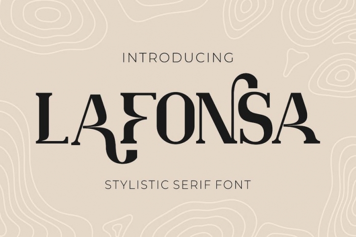 Lafonsa - Stylistic Serif Font Font Download