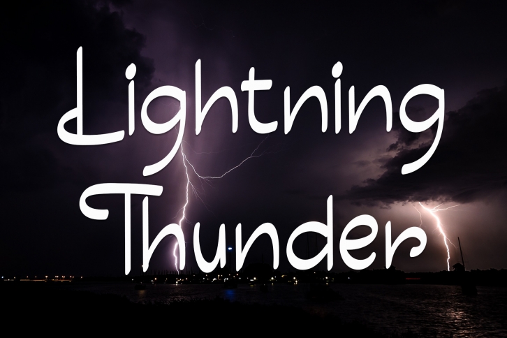 Lightning Thunder Font Download