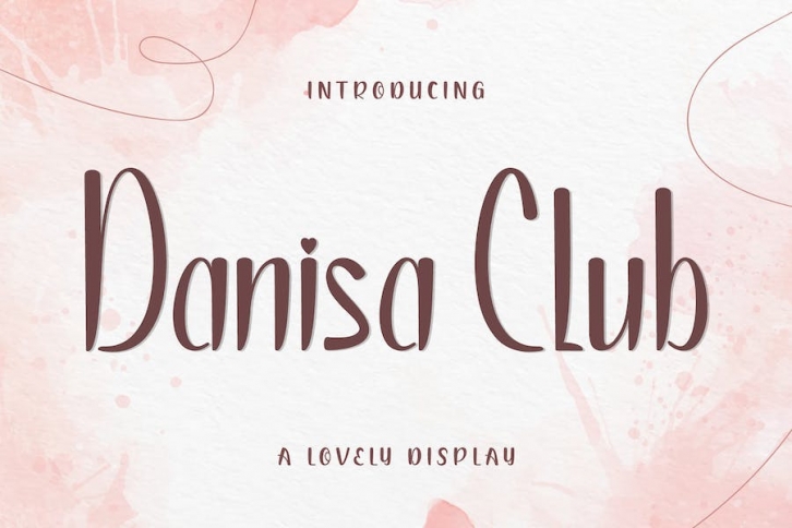 Danisa Club - Handcraft Display Font Font Download