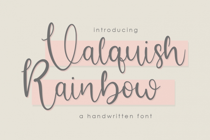 Valquish Rainbow Font Download