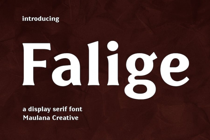 Falige Serif Display Font Font Download