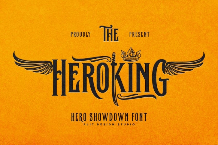 The Hero King Typeface Font Download