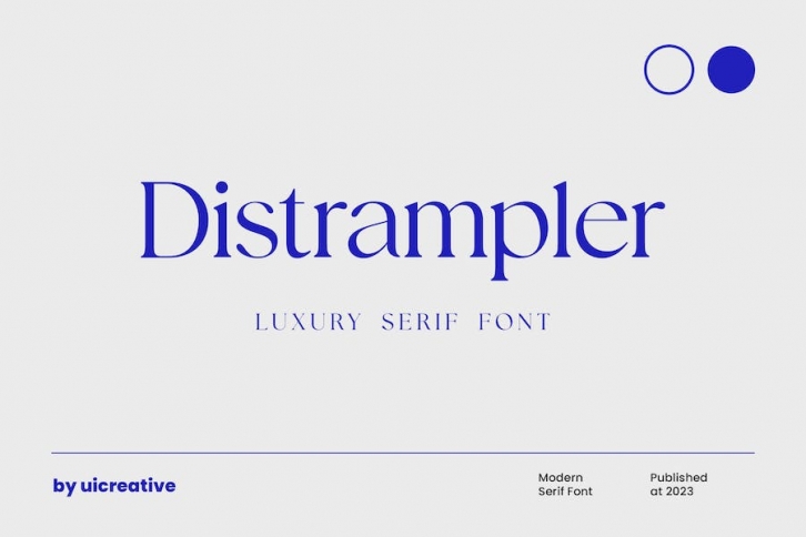 Distrampler Luxury Serif Font Font Download