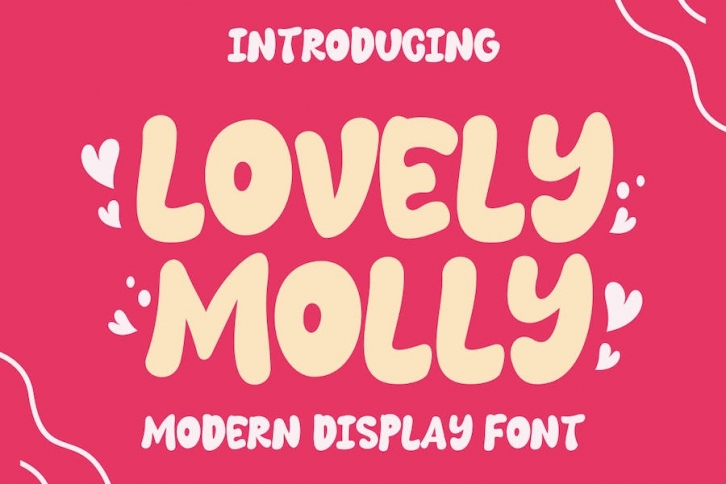 Lovely Molly - A Modern Playful Font Font Download