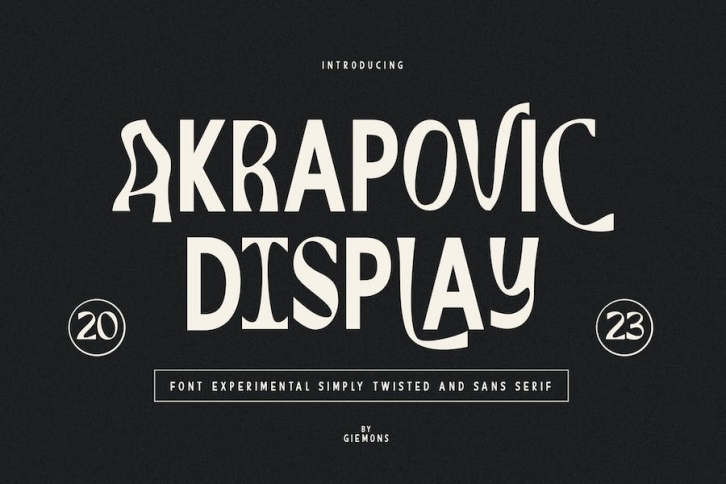 Akrapovic Display Font Download