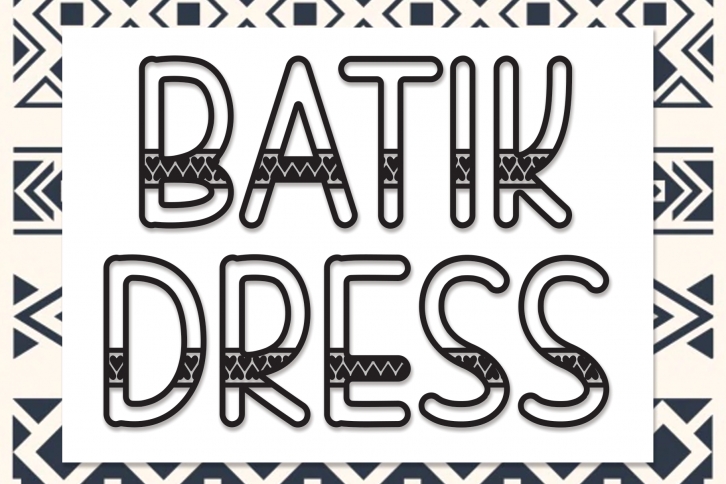 Batik Dress Font Download