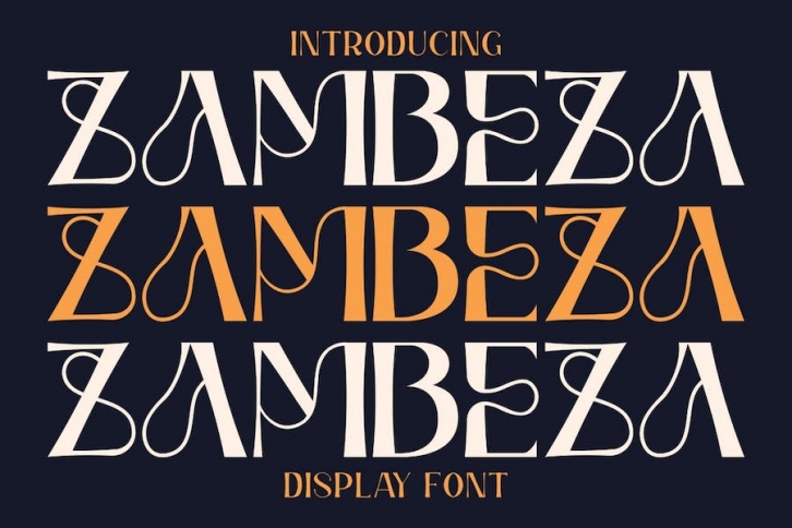 Zambeza - Display Font Font Download