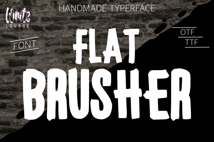 Flat Brusher Font Download