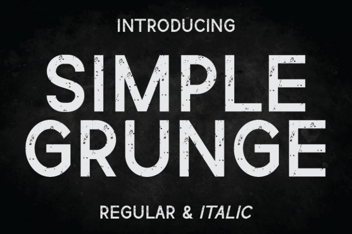 Simple Grunge Font Download