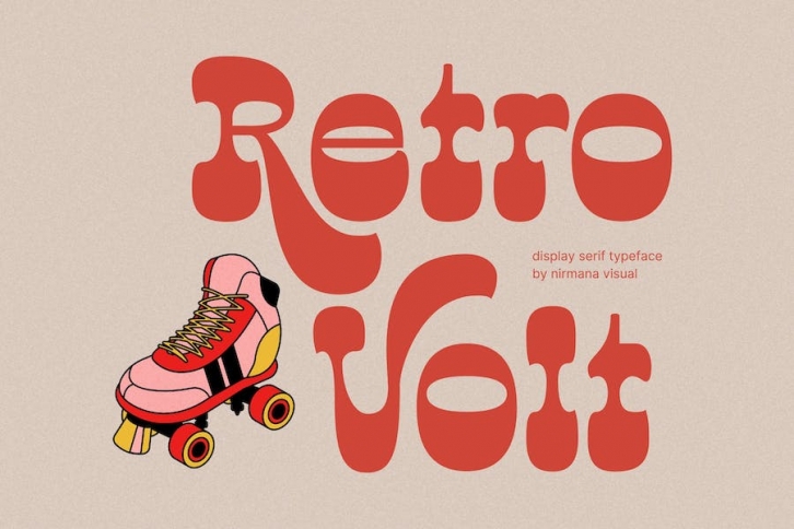 Retro Volt - Vintage Font Font Download